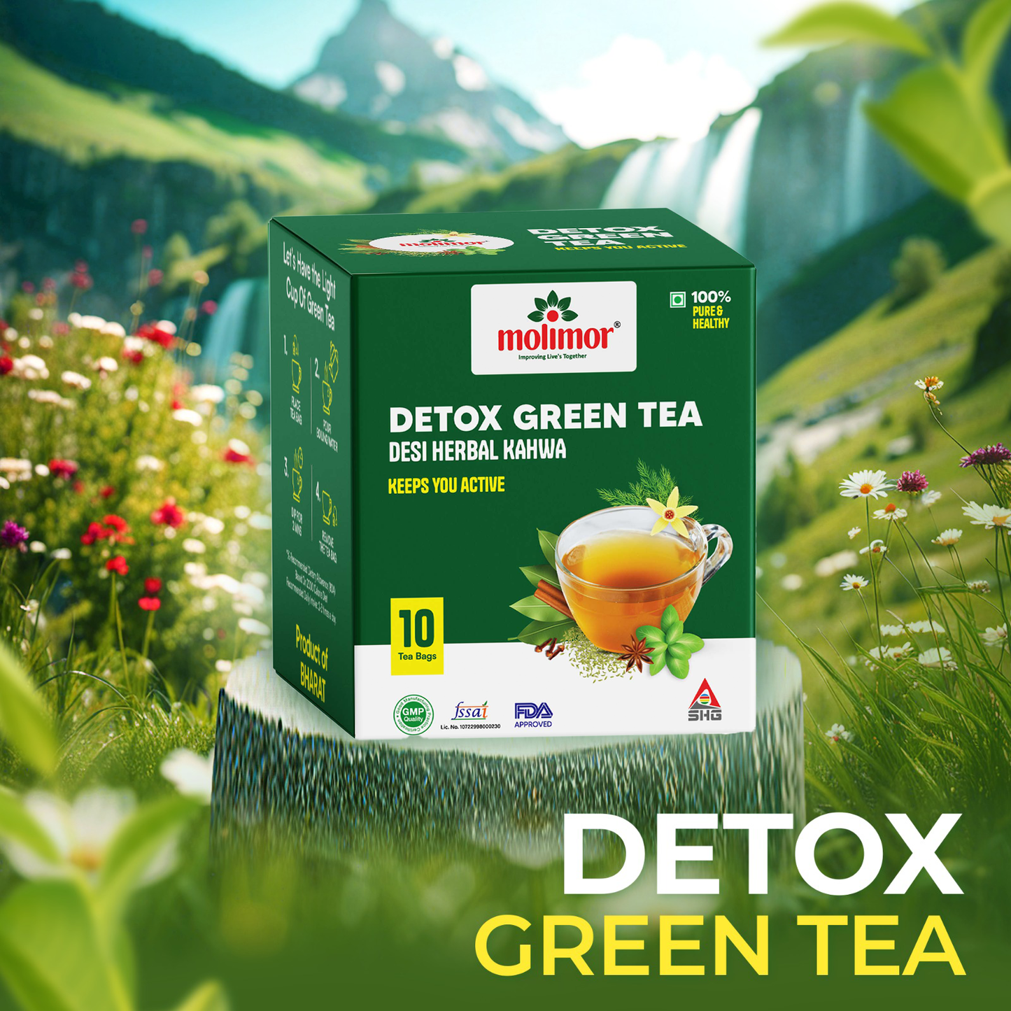 Detox Green Tea with 10 Tea Bags
