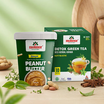 Detox Green Tea & Natural Peanut Butter 500g | Crazy Deals