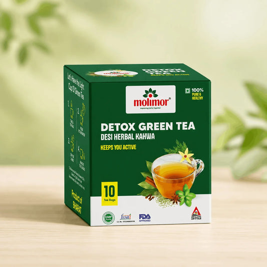 Detox Green Tea (10 bags) | Desi Kahwa for Weight Loss