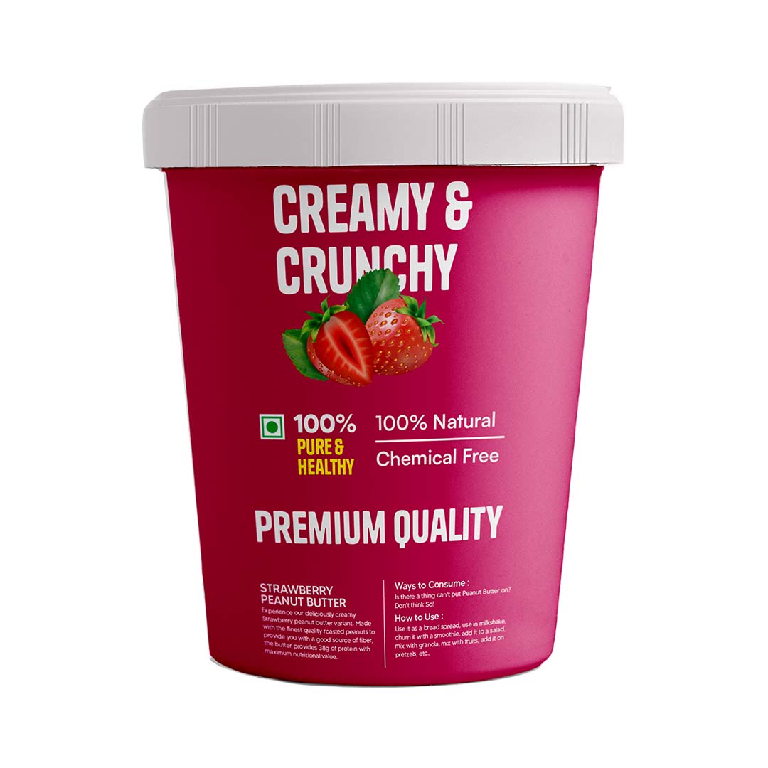 Creamy Strawberry Peanut Butter 500g