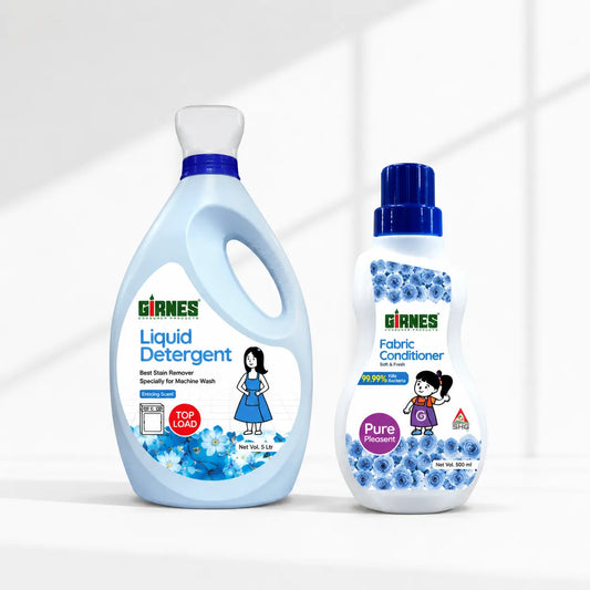 Top Load Liquid Detergent 5ltr & Fabric Conditioner 500ml | Combo